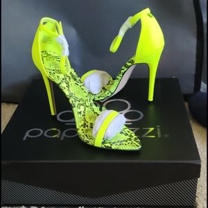 NWT Snake Print Heels